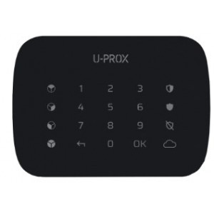 U-Prox Keypad G4 Black Бездротова сенсорна клавіатура для чотирьох груп